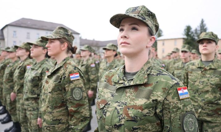 Croatia reinstates mandatory military training as new recruits take oath