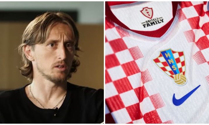 Luka Modrić reacts to new Croatia kit for 2026 World Cup