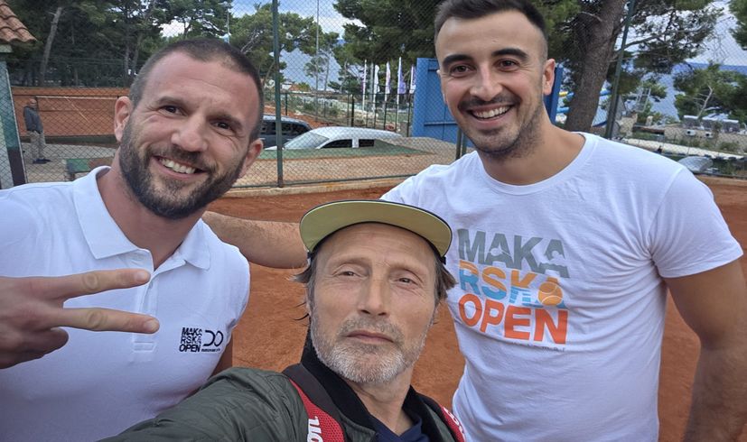 Hollywood star Mads Mikkelsen visits Croatia for a tennis getaway